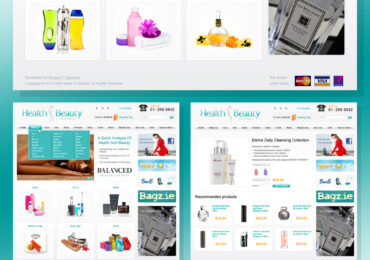 Веб-дизайн и HTML верстка интернет-магазина Irish Health & Beauty